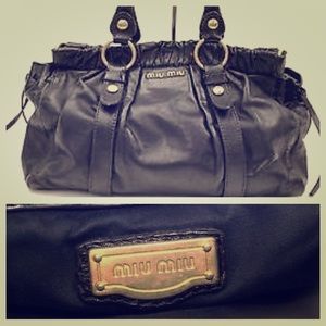 SALE✨MIU MIU black leather bag